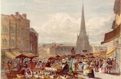 Bull Ring and St. Martins 1820s