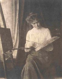 Edith Holden at her easel